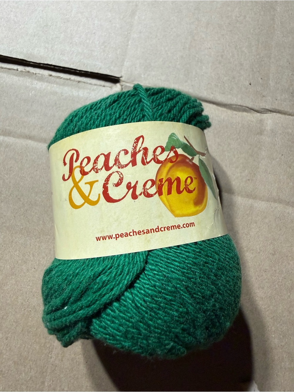 Peaches & Creme Forest Green 100% Cotton Yarn